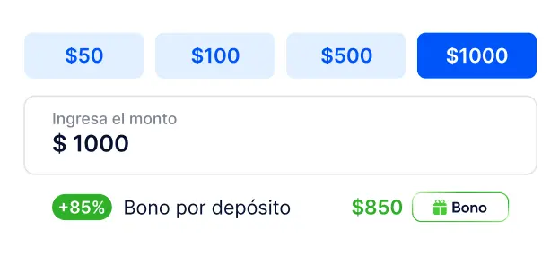 Haz un depósito